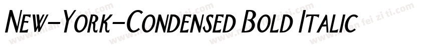 New-York-Condensed Bold Italic字体转换